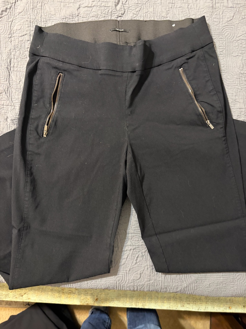 Lane Bryant Black Cargo Pants with Zip Details